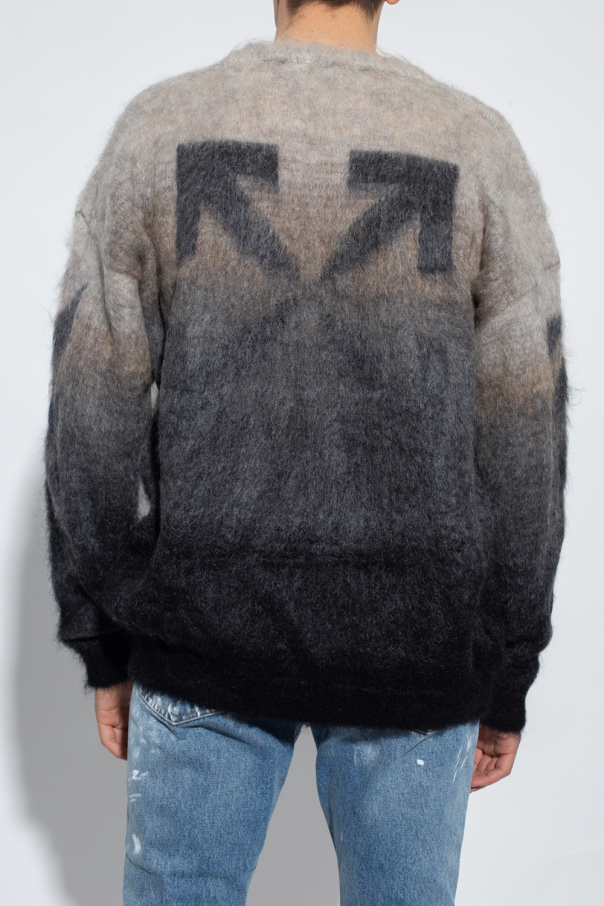 Off white hot sale mohair sweater